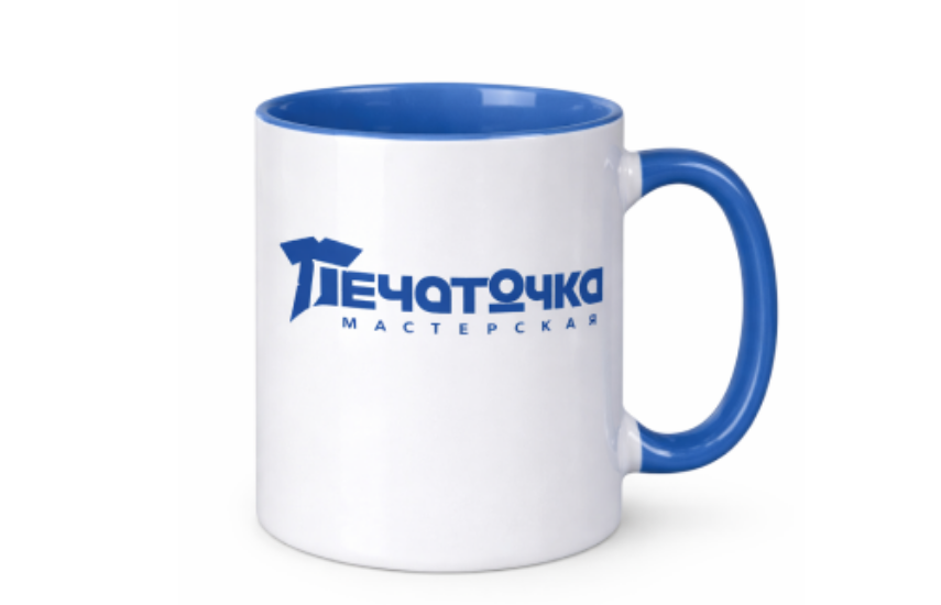 Кружка с цветной ручкой